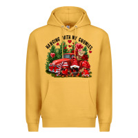 Mustard Valentine's Day hanging with my gnomies Premium Hoodie - FaDigitalArtStudio