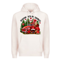 Pale Pink Valentine's Day hanging with my gnomies Premium Hoodie - FaDigitalArtStudio