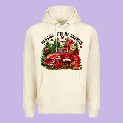 Valentine's Day Hanging With My Gnomies Premium Hoodie Designed By Fadigitalartstudio