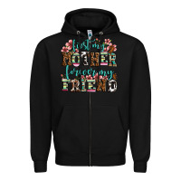 Black first my mother forever my friend Zipper Hoodie - OliviaCreatesArt