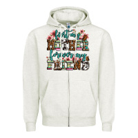 Oatmeal Heather first my mother forever my friend Zipper Hoodie - OliviaCreatesArt