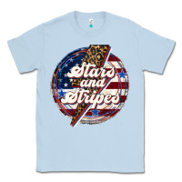 Dusty Blue Western Stars and Stripes 4th of July Classic Tee - LillyAllenDesigns