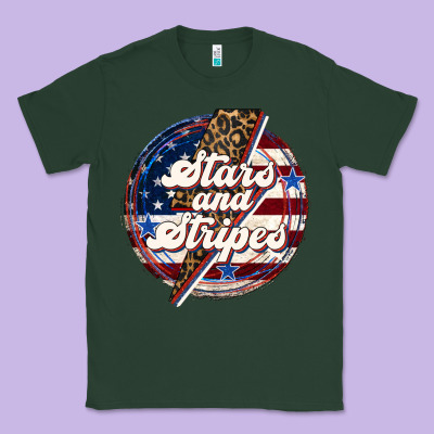 Western Stars And Stripes 4th Of July Classic Tee Designed By Lillyallendesigns