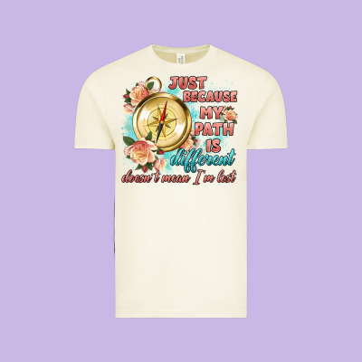 Just Because My Path Is Different Vintage Tee Designed By Artiststas