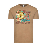Vintage Coffee just because my path is different Vintage Tee - Artiststas
