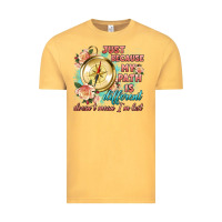 Vintage Mustard just because my path is different Vintage Tee - Artiststas