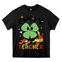 Black lucky teacher Heavy Core Tee - MaliasSmallBusiness