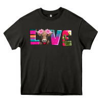 Asphalt love with braunvieh cow Heavy Core Tee - AdoDesignShop