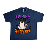 Navy spooky season Urban Heavy Tee - BarkalooDesign