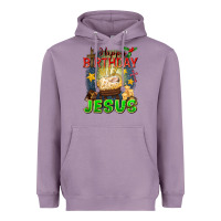 Lavender happy birthday jesus Heavyweight Hoodie - FaDigitalArtStudio