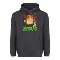 Smoke happy birthday jesus Heavyweight Hoodie - FaDigitalArtStudio
