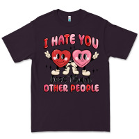 Plum i hate you less than other people Premium Tee - MaliasSmallBusiness
