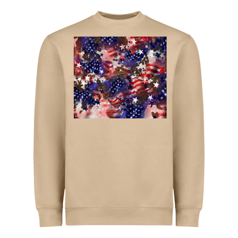 American Flag Sparkly  Tumbler Heavyweight Sweatshirt by HowdyJamesFarm | Teevron