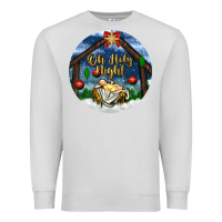 Dove Grey oh holy night Premium Sweatshirt - BundleAndBundleShop