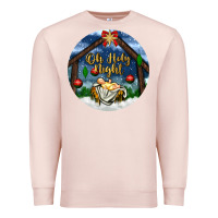 Pale Pink oh holy night Premium Sweatshirt - BundleAndBundleShop