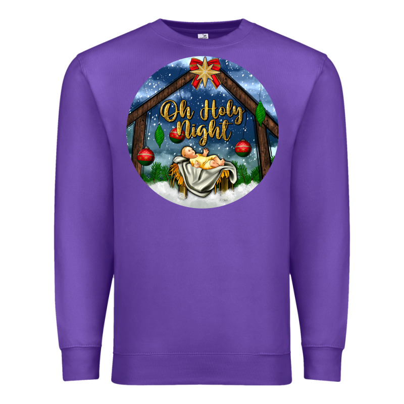 Oh Holy Night Premium Sweatshirt by BundleAndBundleShop | Teevron