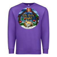 Purple oh holy night Premium Sweatshirt - BundleAndBundleShop