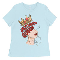 Baby Blue sagittarius queen Ladies Tee - MaliasSmallBusiness