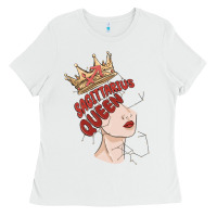 White sagittarius queen Ladies Tee - MaliasSmallBusiness
