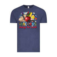 Vintage Denim teachers change the world Vintage Tee - Artiststas