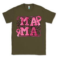 Army Green Breast Cancer Awareness mama Classic Tee - LillyAllenDesigns