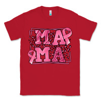 Red Breast Cancer Awareness mama Classic Tee - LillyAllenDesigns