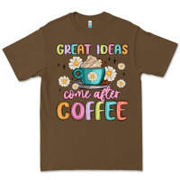 Cacao great ideas come after coffee Premium Tee - MaliasSmallBusiness