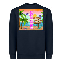 Navy feeling beachy Heavyweight Sweatshirt - TumblerDesignByShophia