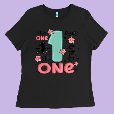 One  One One One Ladies Tee Designed By Maliassmallbusiness