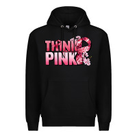 Black Think pink Cancer Awareness Premium Hoodie - FaDigitalArtStudio