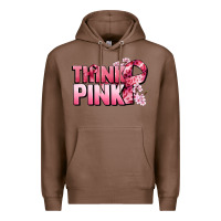Chestnut Think pink Cancer Awareness Premium Hoodie - FaDigitalArtStudio