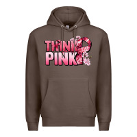 Coffee Think pink Cancer Awareness Premium Hoodie - FaDigitalArtStudio