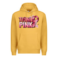 Mustard Think pink Cancer Awareness Premium Hoodie - FaDigitalArtStudio