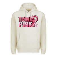 Oatmeal Heather Think pink Cancer Awareness Premium Hoodie - FaDigitalArtStudio