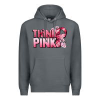 Rock Think pink Cancer Awareness Premium Hoodie - FaDigitalArtStudio