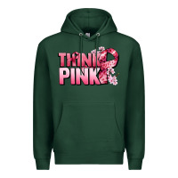 Sports Green Think pink Cancer Awareness Premium Hoodie - FaDigitalArtStudio