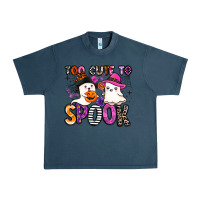 Midnight Navy too cute to spook Urban Heavy Tee - BarkalooDesign