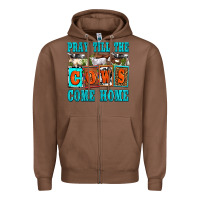 Chestnut pray till the cows come home olivia Zipper Hoodie - OliviaCreatesArt