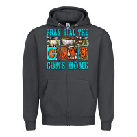Smoke pray till the cows come home olivia Zipper Hoodie - OliviaCreatesArt