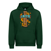 Forest Green Western Faith Cross Butterfly Urban Hoodie - LillyAllenDesigns