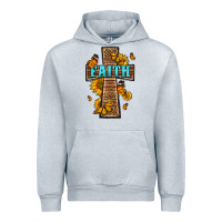 Heather Grey Western Faith Cross Butterfly Urban Hoodie - LillyAllenDesigns
