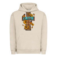 Pigment French Oak Western Faith Cross Butterfly Urban Hoodie - LillyAllenDesigns