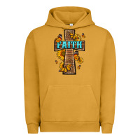 Pigment Peanut Butter Western Faith Cross Butterfly Urban Hoodie - LillyAllenDesigns