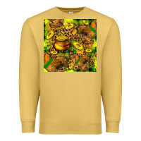 Antique Gold St. Patrick's Chicken With Pot Of Gold Premium Sweatshirt - FaDigitalArtStudio