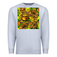 Heather Grey St. Patrick's Chicken With Pot Of Gold Premium Sweatshirt - FaDigitalArtStudio