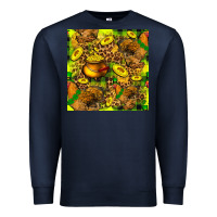 Navy St. Patrick's Chicken With Pot Of Gold Premium Sweatshirt - FaDigitalArtStudio