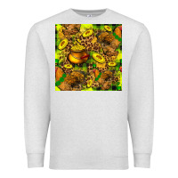 Oatmeal Heather St. Patrick's Chicken With Pot Of Gold Premium Sweatshirt - FaDigitalArtStudio