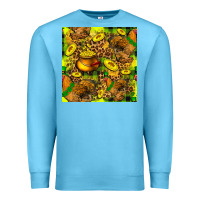 Ocean Blue St. Patrick's Chicken With Pot Of Gold Premium Sweatshirt - FaDigitalArtStudio