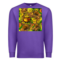 Purple St. Patrick's Chicken With Pot Of Gold Premium Sweatshirt - FaDigitalArtStudio