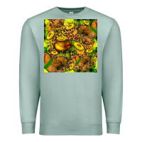 Seafoam St. Patrick's Chicken With Pot Of Gold Premium Sweatshirt - FaDigitalArtStudio
